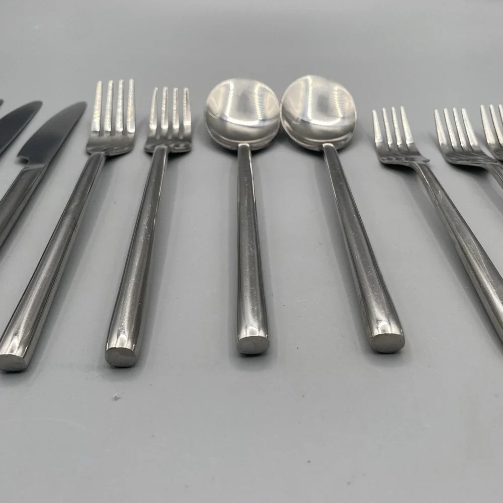 Cuisinox‎ Stainless Flatware Mixed Lot 11pcs Round Solid Handles Forks